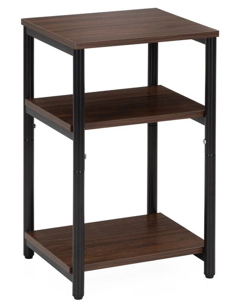 Приліжкова тумба SPRINGOS HF0062 35 x 31 x 59 см Темно коричнева (5908455306911) - зображення 7