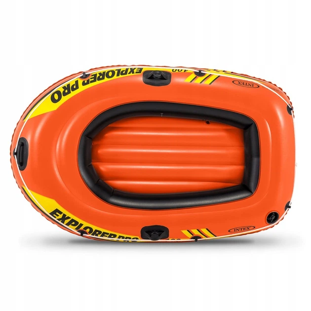 Ponton dmuchany Intex 58355 Explorer Pro 100 160 x 94 x 29 cm 3 w 1 Pomaranczowy (5903890608989) - obraz 2