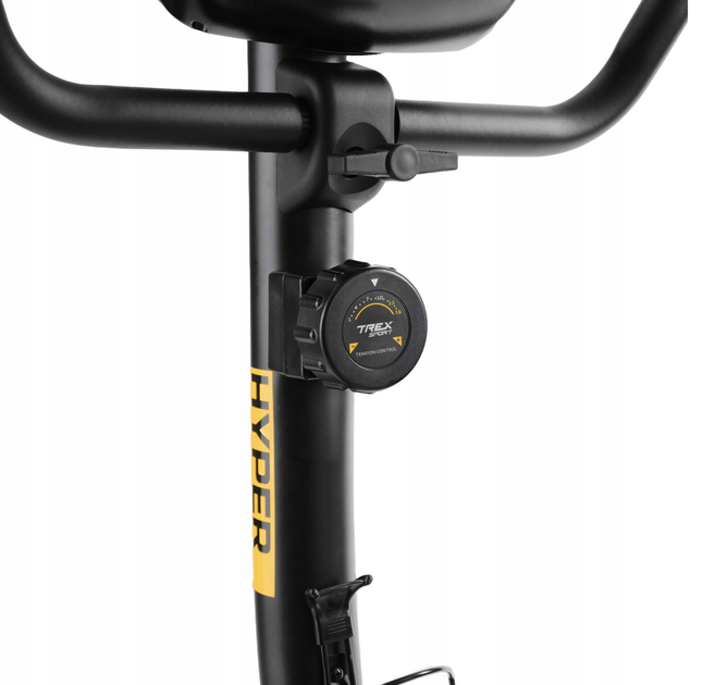 Велотренажер магнітний Trex Sport TX-550MB HYPER до 120 кг маховик 7 кг чорний - зображення 8
