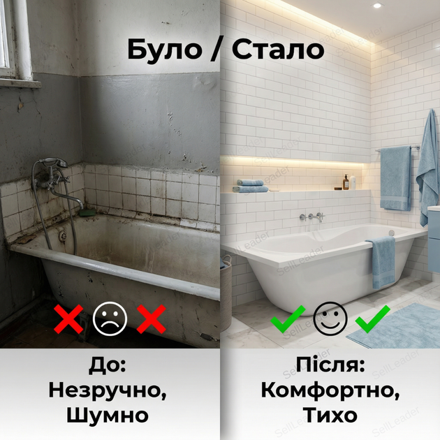 Ванна акриловая Swan Eva 170x70 см прямоугольная антискользящее дно с ножками для дома хостела гостиницы 5 мм - изображение 5