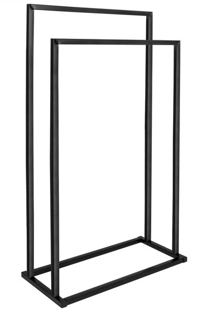 Stojak na ręczniki SPRINGOS HG0018 dwuramienny Czarna (5907719409726) - obraz 3