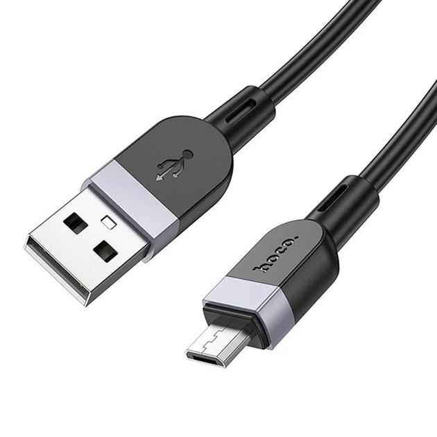 Дата кабель Hoco X109 Energy silicone USB to MicroUSB (3m) Black - Фото 4 Дата кабель Hoco X109 Energy silicone USB to MicroUSB (3m) Black - изображение 4