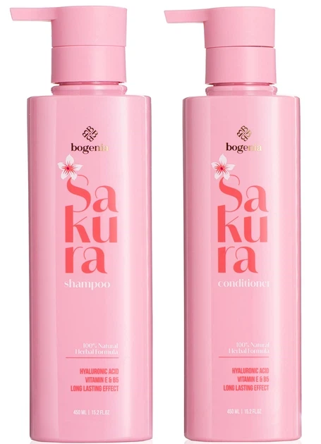 Набор для ухода за волосами Bogenia Sakura (Шампунь Кондиционер) - Фото 1 Набор для ухода за волосами Bogenia Sakura (Шампунь Кондиционер) - изображение 1