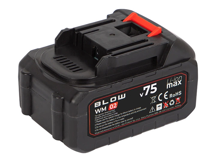 Akumulator Blow 44-354 WM-02 do myjki ciśnieniowej v75 2.4 Ah (5900804149835) - obraz 2