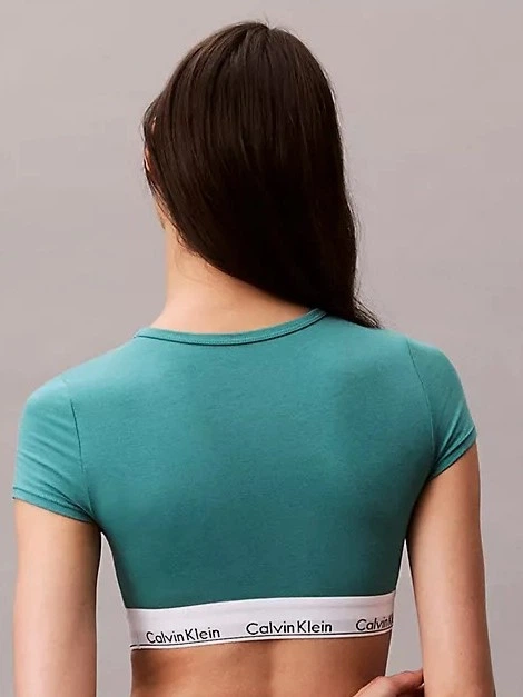 Бюстгальтер без косточек хлопковый Calvin Klein Underwear 732492347 S Бирюзовый (1159851306) - Фото 2 Бюстгальтер без косточек хлопковый Calvin Klein Underwear 732492347 S Бирюзовый (1159851306) - изображение 2