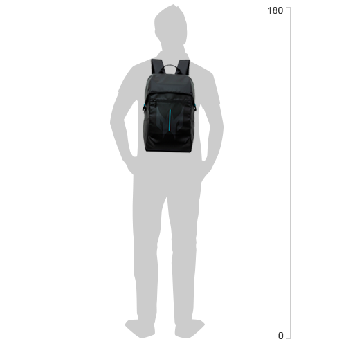 Рюкзак для ноутбука&nbsp;Acer Predator Utility 17" Black/Blue (GP.BAG11.07U) - изображение 5