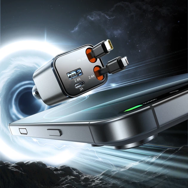 Ładowarka samochodowa JOYROOM JR-CCL05 30W Grey (6956116737917) - obraz 3