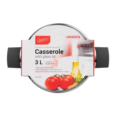 Кастрюля Ardesto Gemini с бакелитовыми ручками 3 л (AR3630G) - изображение 4