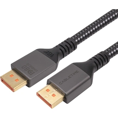 Кабель мультимедійний DisplayPort to DisplayPort 2.0m V2.1 Cabletime (CA914241) - Фото 1 Кабель мультимедійний DisplayPort to DisplayPort 2.0m V2.1 Cabletime (CA914241) - зображення 1