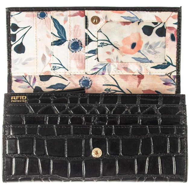 Кошелек длинный Ashwood Черный (C05 BLACK) - изображение 6