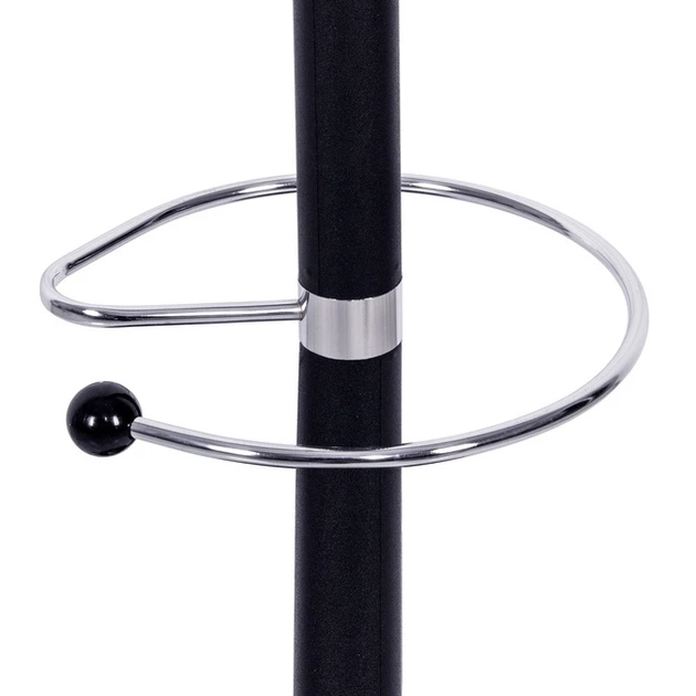 Wieszak na ubrania SPRINGOS HA2032 stojący 12 haczyków metal 174 cm czarny (5907719412894) - obraz 5