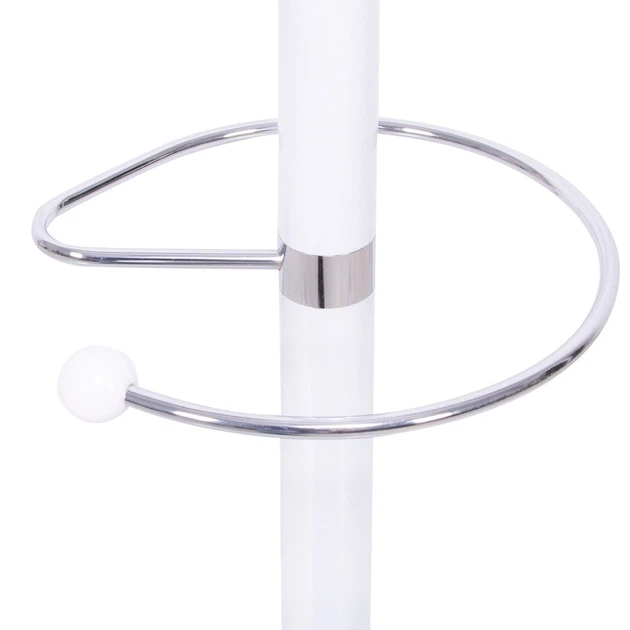 Wieszak na ubrania SPRINGOS HA2033 stojący 12 haczyków metal 175 cm Biały (5907719412900) - obraz 5