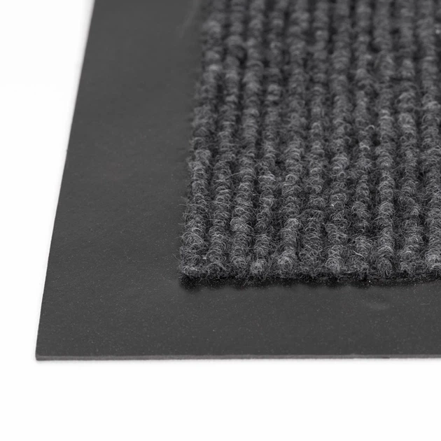 Mata pod drzwi SPRINGOS HA7534 prostokątna 150 x 90 cm czarno-grafitowa (5908455306263) - obraz 2