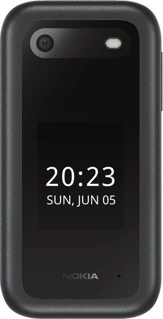 Мобільний телефон Nokia 2660 Flip DualSim Black + док-станція (1GF011LPA1A01) - зображення 2