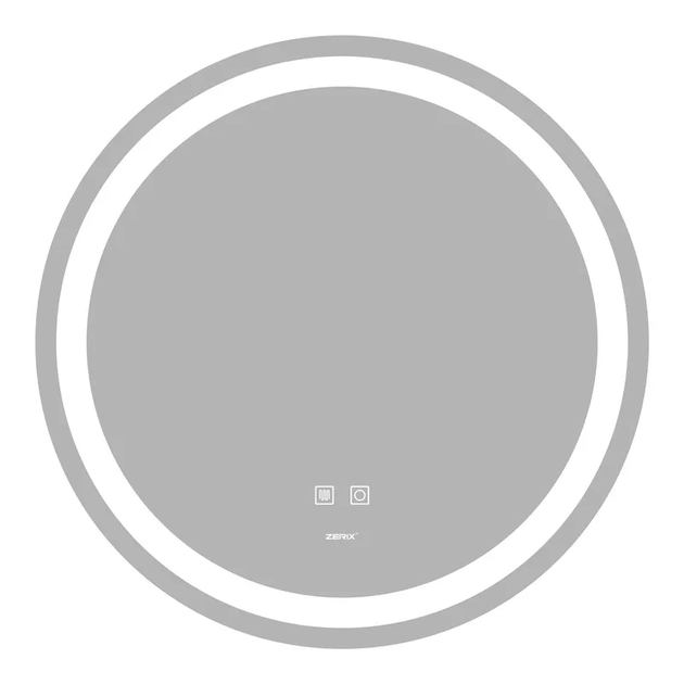 Зеркало Zerix Solo MC01-80 с LED Touch, Anti-fog, диммером, регулятором яркости (ZX6064) - Фото 1 Зеркало Zerix Solo MC01-80 с LED Touch, Anti-fog, диммером, регулятором яркости (ZX6064) - изображение 1