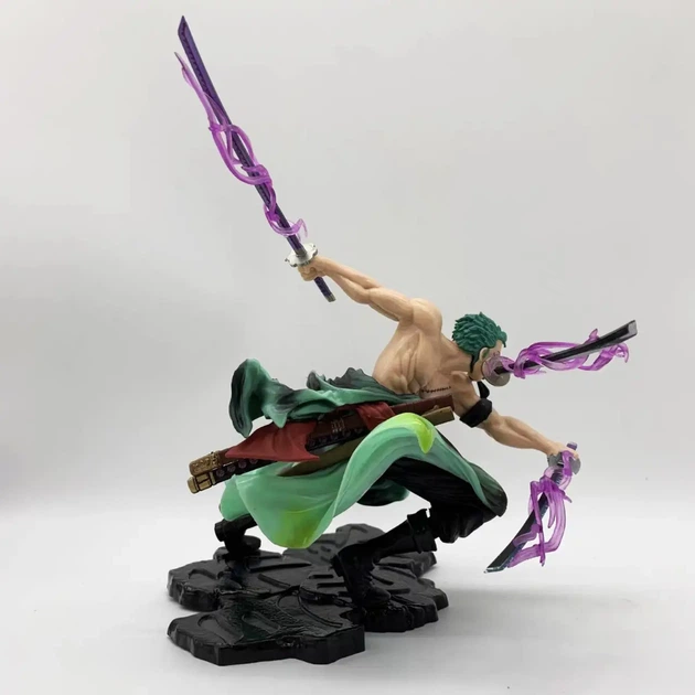 Колекційна Фігурка Зоро на підставці з аніме Ван Піс - One piece Luffy, Roronoa Zoro, 10 см - зображення 3