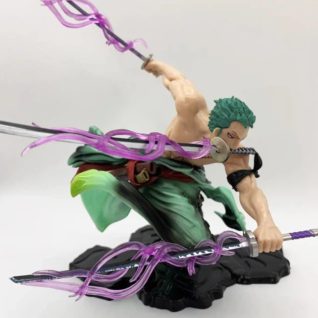 Колекційна Фігурка Зоро на підставці з аніме Ван Піс - One piece Luffy, Roronoa Zoro, 10 см - зображення 4