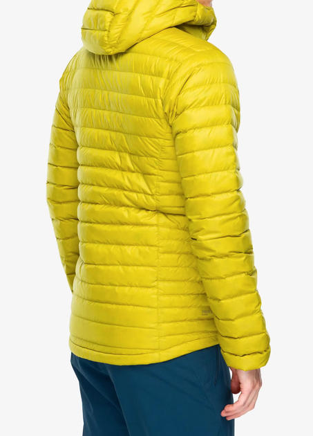 Куртка мужская зимняя Rab Microlight Alpine Jacket, Dark Pollen, S (RB QDB-12-DPL-SML) - Фото 6 Куртка мужская зимняя Rab Microlight Alpine Jacket, Dark Pollen, S (RB QDB-12-DPL-SML) - изображение 6