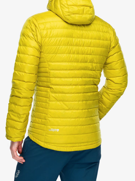 Куртка мужская зимняя Rab Microlight Alpine Jacket, Dark Pollen, S (RB QDB-12-DPL-SML) - Фото 8 Куртка мужская зимняя Rab Microlight Alpine Jacket, Dark Pollen, S (RB QDB-12-DPL-SML) - изображение 8