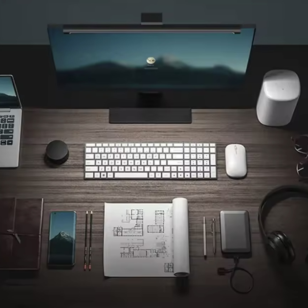 Лампа на монитор Скринар с RGB подсветкой Алюминиевая 44 см Черная - изображение 8