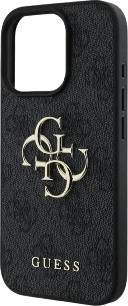 Панель Guess 4G Big Metal Logo для Apple iPhone 16 Pro Max Black (GUHCP16X4GMGGR) - зображення 6