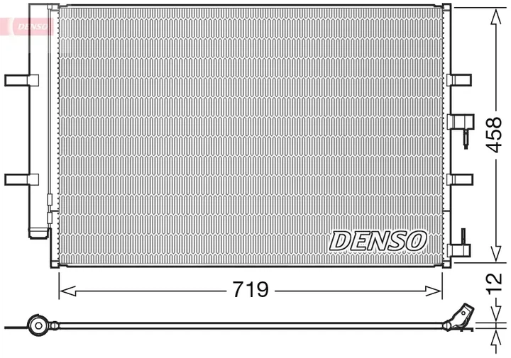 Радіатор кондиціонера FORD TRANSIT CUSTOM 2.0 ECOBLUE 12.15- DENSO (DCN10036) - Фото 1 Радіатор кондиціонера FORD TRANSIT CUSTOM 2.0 ECOBLUE 12.15- DENSO (DCN10036) - зображення 1
