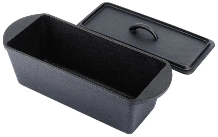 Форма для випікання хліба Vilde Cast Line чавунна з кришкою Чорна 35 см 3 л (5904316487812) - зображення 2