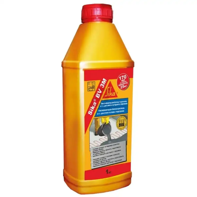 Пластификатор для бетона и раствора Sika BV 3M для теплых полов 1 кг - Фото 1 Пластификатор для бетона и раствора Sika BV 3M для теплых полов 1 кг - изображение 1