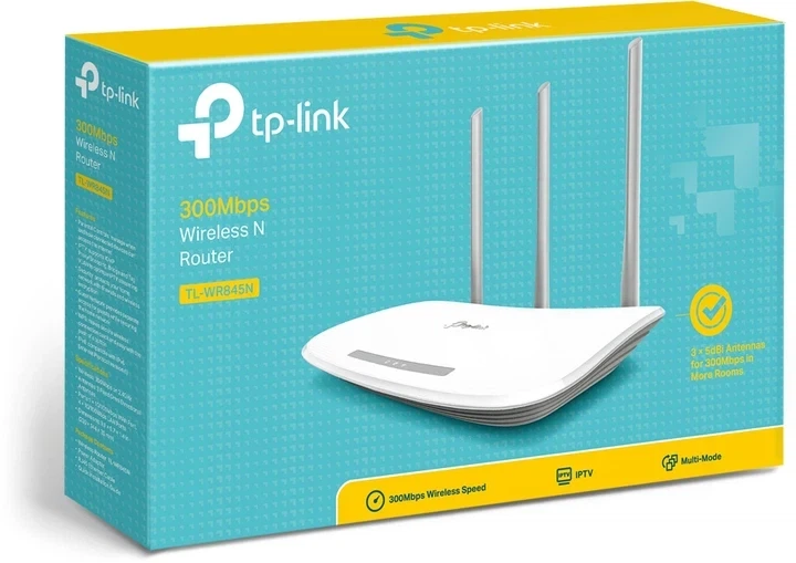 Маршрутизатор TP-LINK TL-WR845N Wi-Fi 4 (N300) – до 300 Мбит/с, 100 Мбит/с Белый - изображение 3