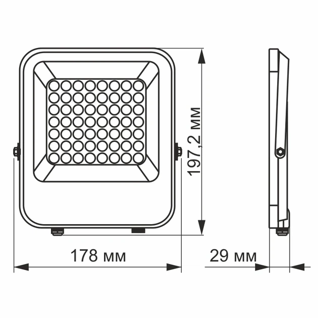 LED прожектор VIDEX PREMIUM 30W 5000K 12-48V - изображение 2