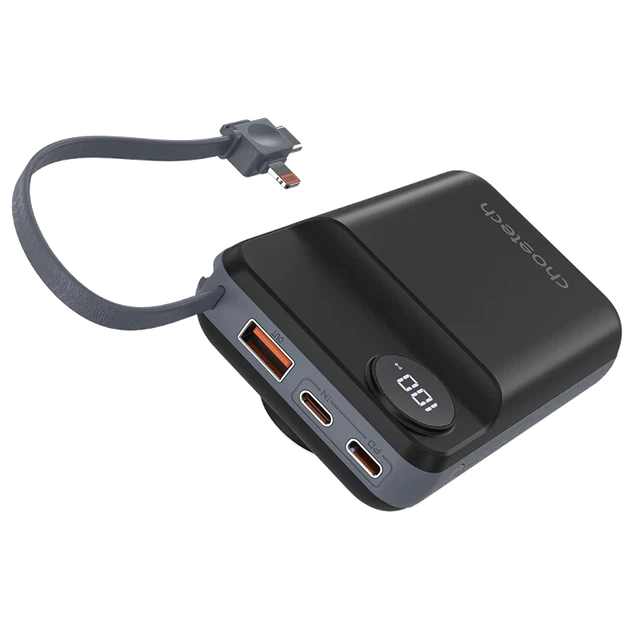 Повербанк Choetech B696 20 000мА•г Black з магнітною зарядкою - Фото 2 Повербанк Choetech B696 20 000мА•г Black з магнітною зарядкою - зображення 2