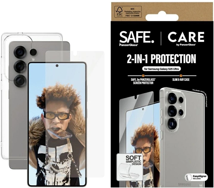 Etui Panzer Glass CARE Fashion 2-in-1 do Samsung Galaxy S25 Ultra Transparent (5715685016127) - obraz 2