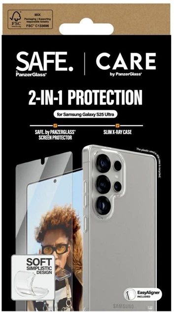 Etui Panzer Glass CARE Fashion 2-in-1 do Samsung Galaxy S25 Ultra Transparent (5715685016127) - obraz 4