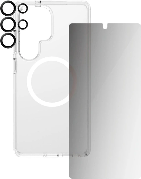 Etui Panzer Glass CARE Flagship 3-in-1 Privacy Protection Bundle do Samsung Galaxy S25 Ultra Transparent (5715685016233) - obraz 3