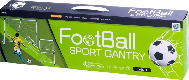 Bramka piłkarska KIK 2 w 1 dla dzieci 143 x 110 x 70 cm KX4876 (5903039737051) - obraz 8