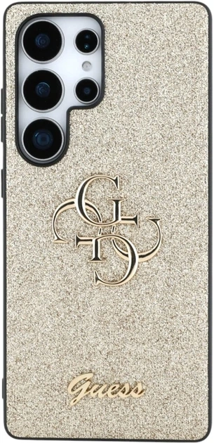 Панель Guess Fixed Glitter Big 4G Metal Logo для Samsung Galaxy S25 Ultra Gold (3666339441692) - зображення 2