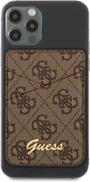 Магнітний гаманець Guess Wallet 4G Triangle with MagSafe Brown (GUWMS4GTLBR) - зображення 2
