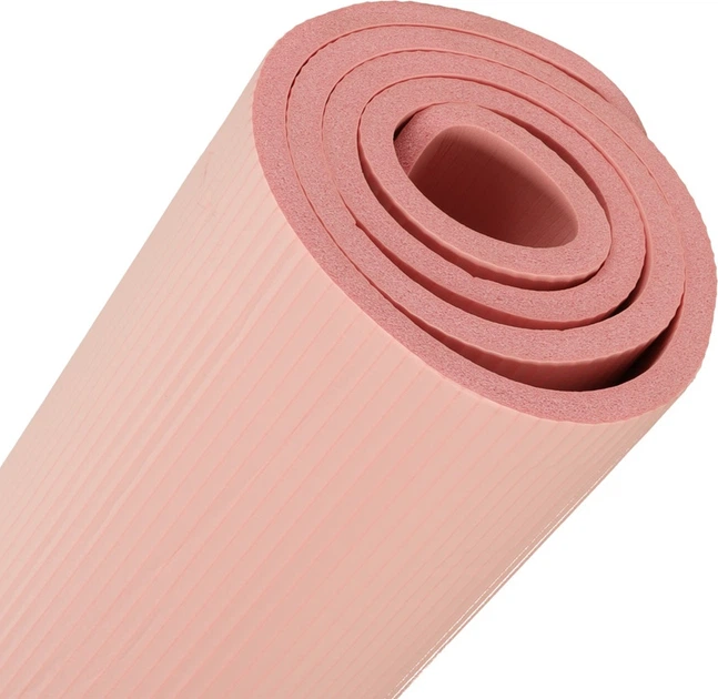Килимок для йоги KIK 185 x 83 см з чохлом Рожева KX3318_1 (5903039759091) - зображення 3