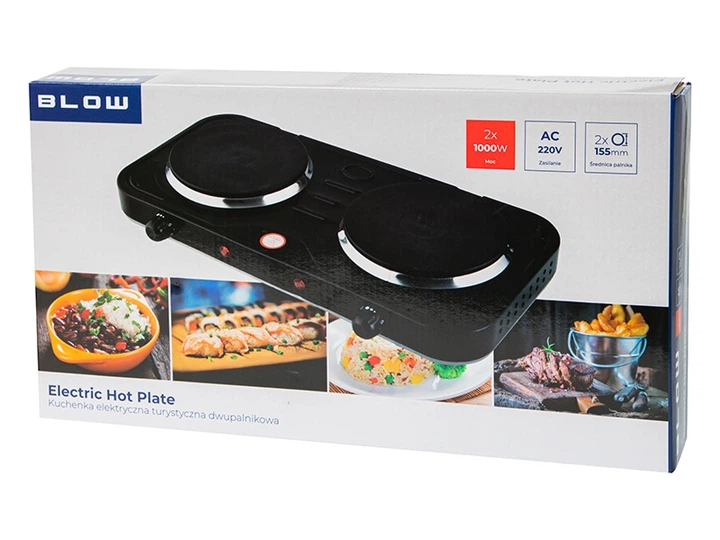 Elektryczna kuchenka Blow 44-044 nastawna dwupalnikowa (5900804138778) - obraz 4