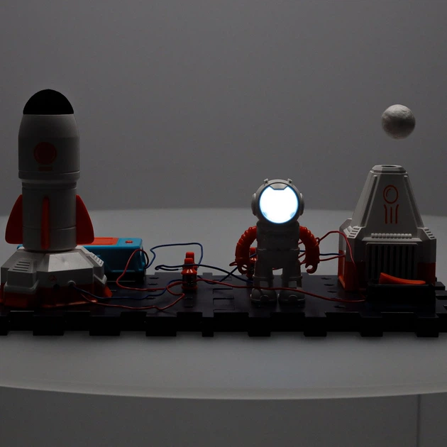 Навчальний набір KIK Маленький електрик - космічна станція KX2916_2 (5903039769403) - зображення 11