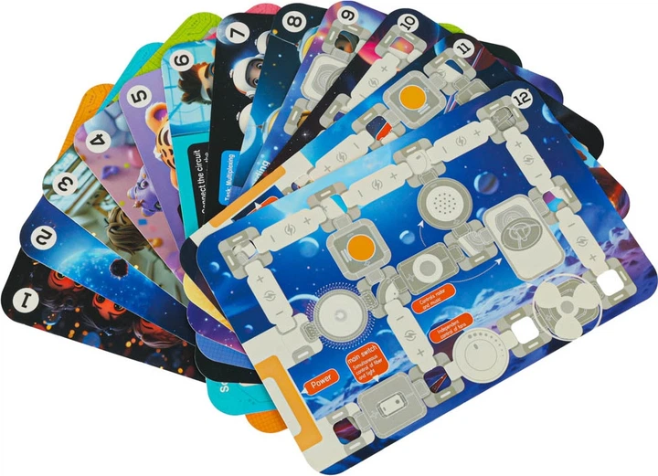 Навчальний набір KIK Маленький електрик 45 елементів + 12 карток KX2916 (5903039769380) - зображення 14