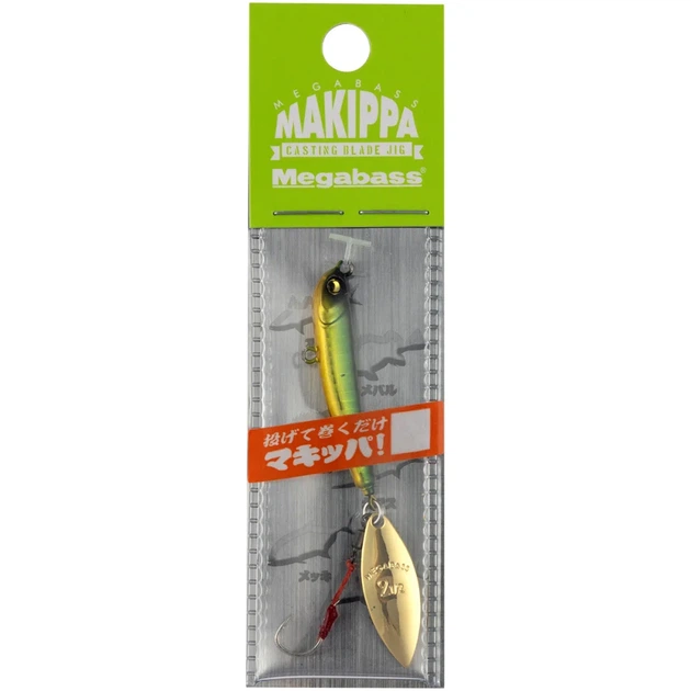 Тейл-спиннер Megabass Makippa 5.0g Green Gold - Фото 2 Тейл-спиннер Megabass Makippa 5.0g Green Gold - изображение 2