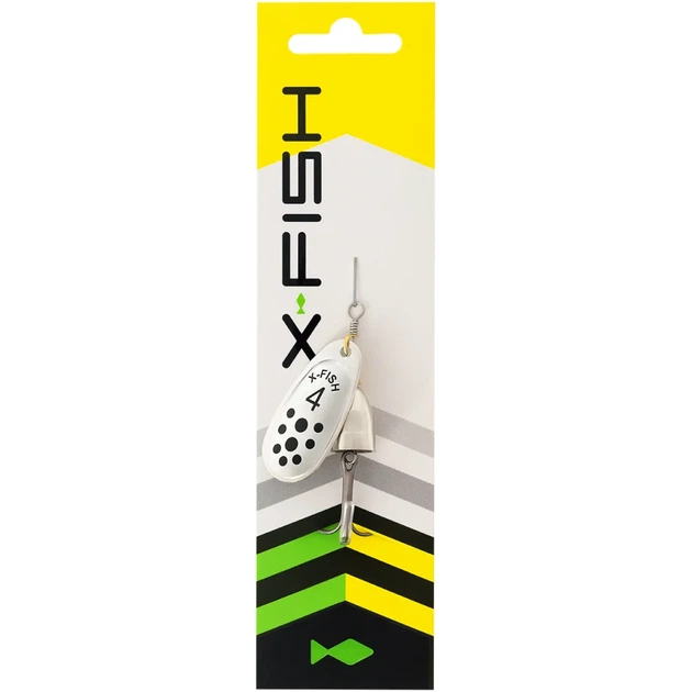 Блесна X-Fish Wolf №4 10g Silver - Фото 2 Блесна X-Fish Wolf №4 10g Silver - изображение 2