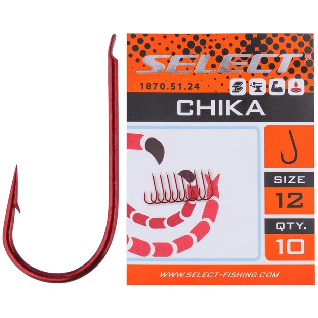 Крючок Select Chika #18 (10 шт/уп) - Фото 1 Крючок Select Chika #18 (10 шт/уп) - изображение 1