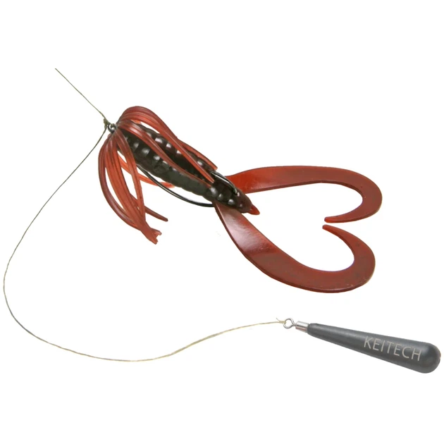 Силикон Keitech Little Spider 3.5" PAL#07 MotorOil Red Flake (5 шт/уп) - изображение 6