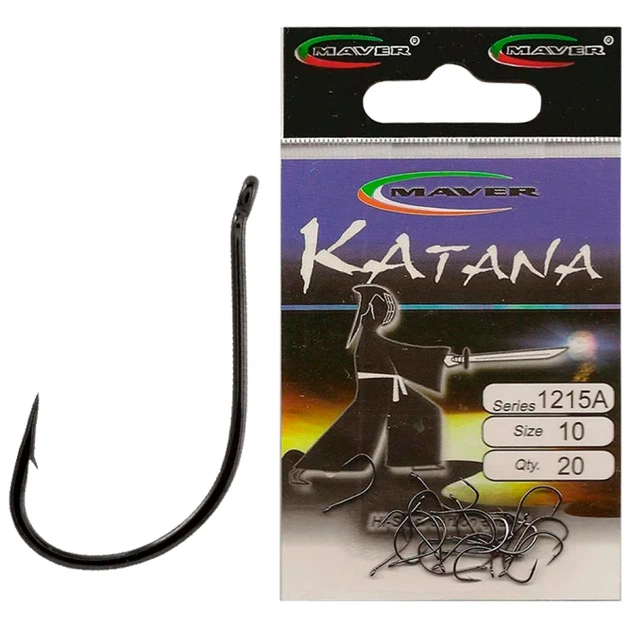 Крючок Maver Katana 1215A №09 (20шт/уп) - Фото 1 Крючок Maver Katana 1215A №09 (20шт/уп) - изображение 1