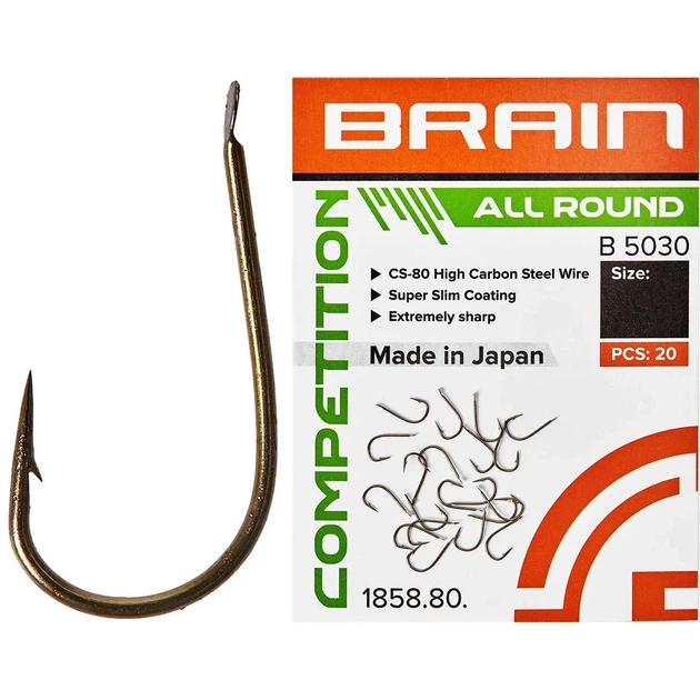 Крючок Brain All Round B5030 #14 (20 шт/уп) - Фото 1 Крючок Brain All Round B5030 #14 (20 шт/уп) - изображение 1