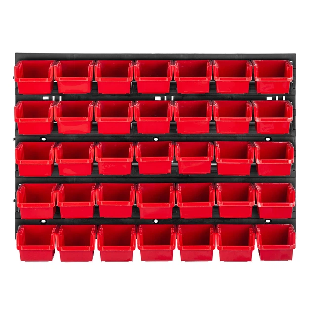 Tablica warsztatowa Kadax Lokke K7699 58 x 39 cm 35 elementów Czerwona (5903699468517) - obraz 2