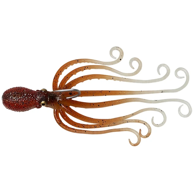 Силикон Savage Gear 3D Octopus 100mm 35.0g Brown Glow (поштучно) - Фото 1 Силикон Savage Gear 3D Octopus 100mm 35.0g Brown Glow (поштучно) - изображение 1