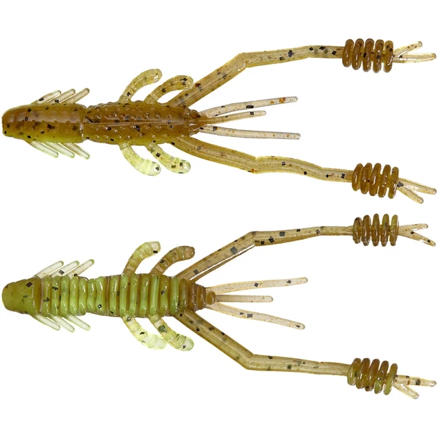 Силікон Reins Ring Shrimp 2" B08 Green Pumpkin Chart Melon (9шт/уп) - Фото 1 Силікон Reins Ring Shrimp 2" B08 Green Pumpkin Chart Melon (9шт/уп) - зображення 1